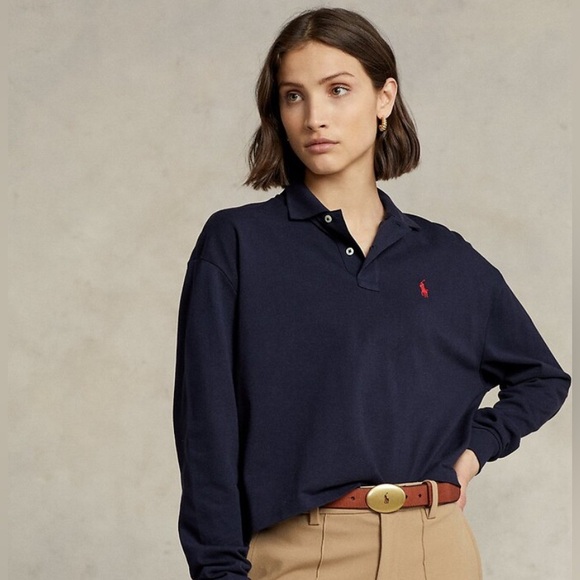 Polo Ralph Lauren cropped polo with long sleeve - Picture 4 of 4